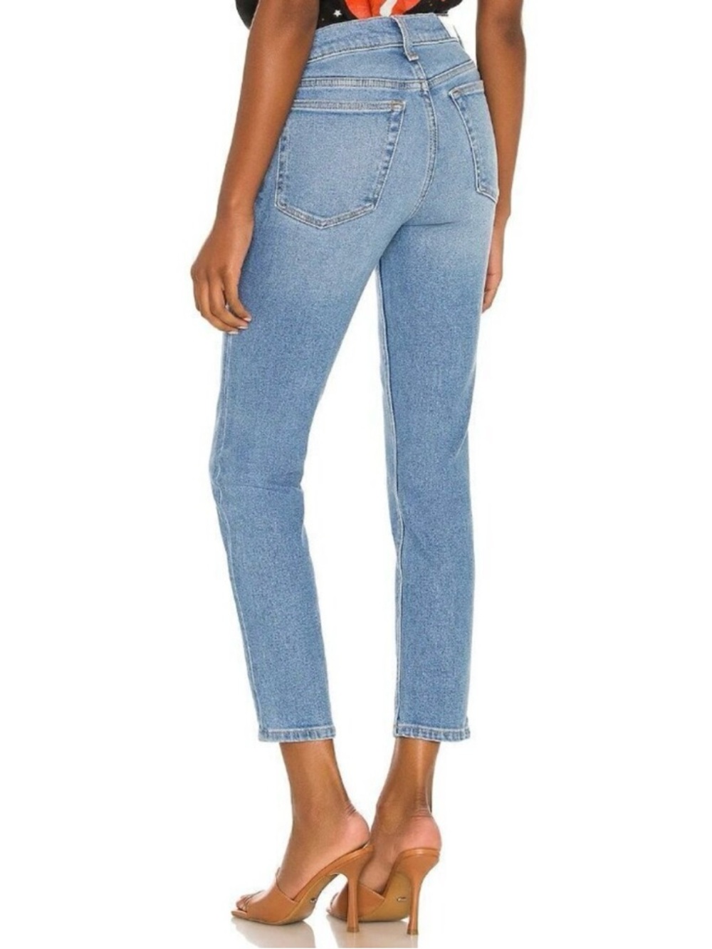 RE/DONE 90s Cotton Light Wash Ankle Crop Jeans